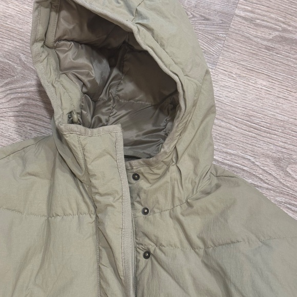 Madewell Holland Quilted Puffer Parka / SMALL / ASH GREEN - Picture 7 of 10